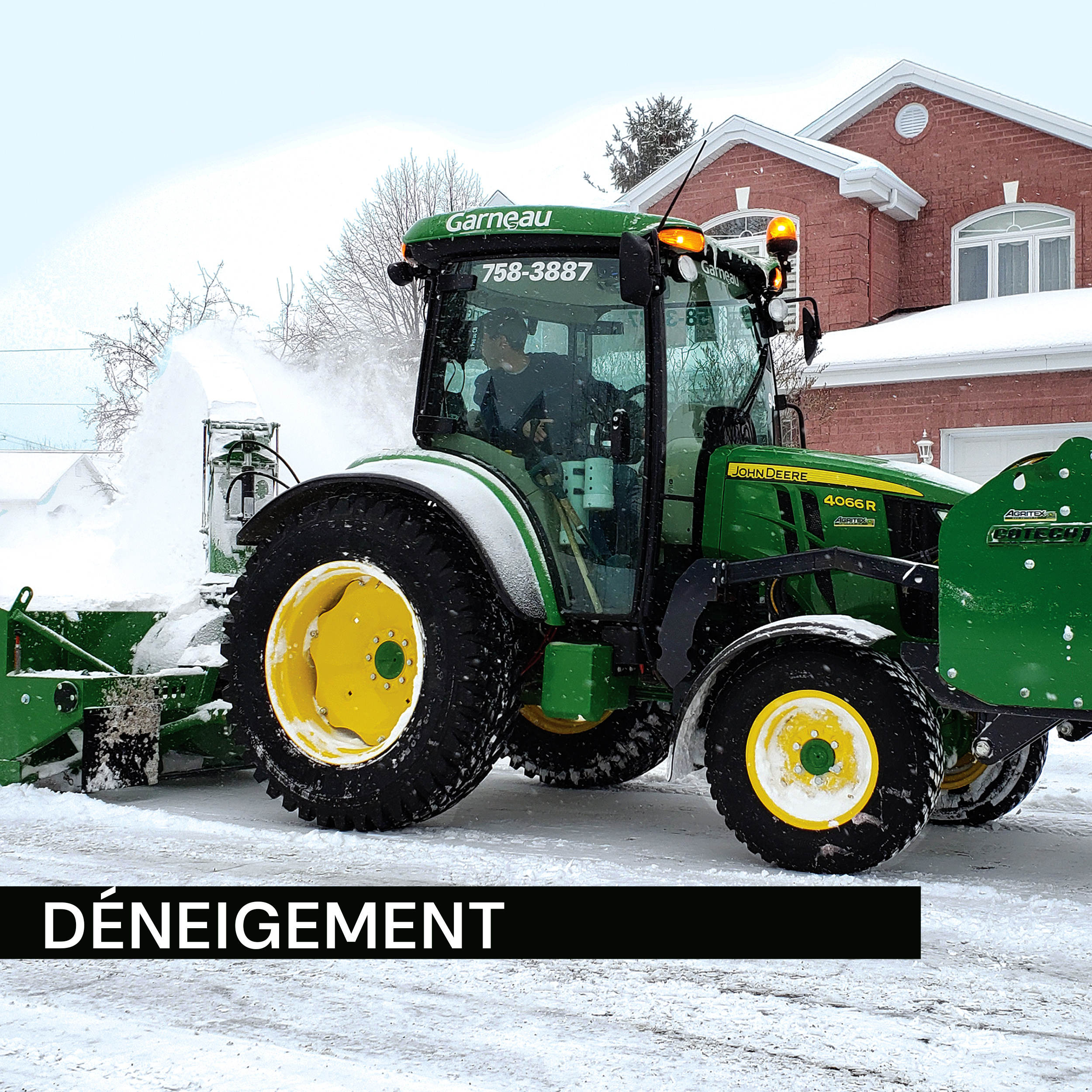 photo tracteur déneigement
